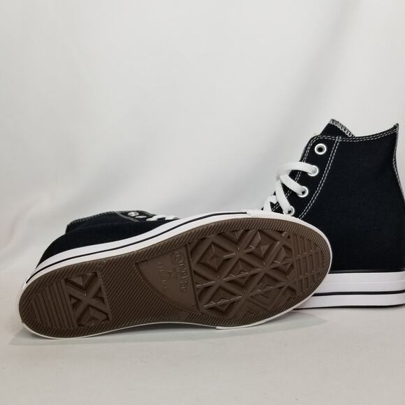 Converse Women's CTAS Wedge Platform Hi Tops Size 6 Black A11909C NWT - Picture 8 of 9
